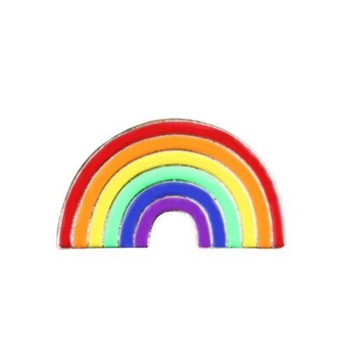 LGBTQ AF Rainbow Lapel Pin