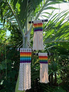 LGBTQ AF BOHO Pride Macrame - Handmade Pride Decor
