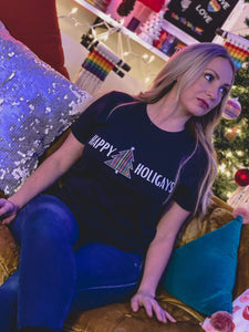 LGBTQ AF Happy Holigays Christmas Shirt