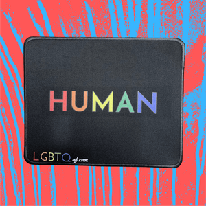 LGBTQ AF HUMAN Mousepad