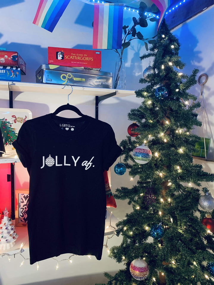 LGBTQ AF Jolly AF Christmas Shirt