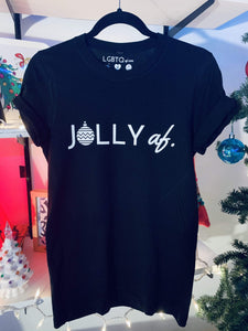 LGBTQ AF Jolly AF Christmas Shirt