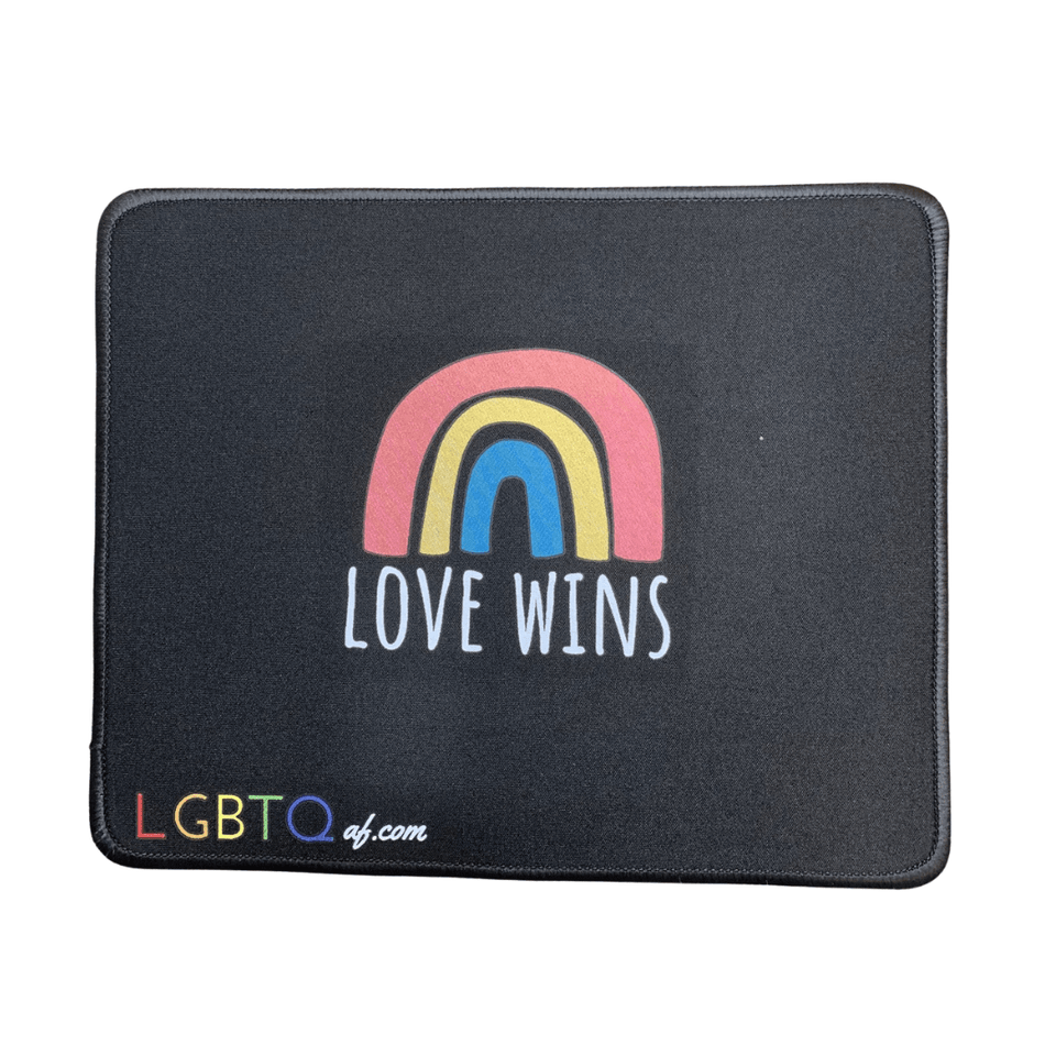 LGBTQ AF Love Wins Mousepad