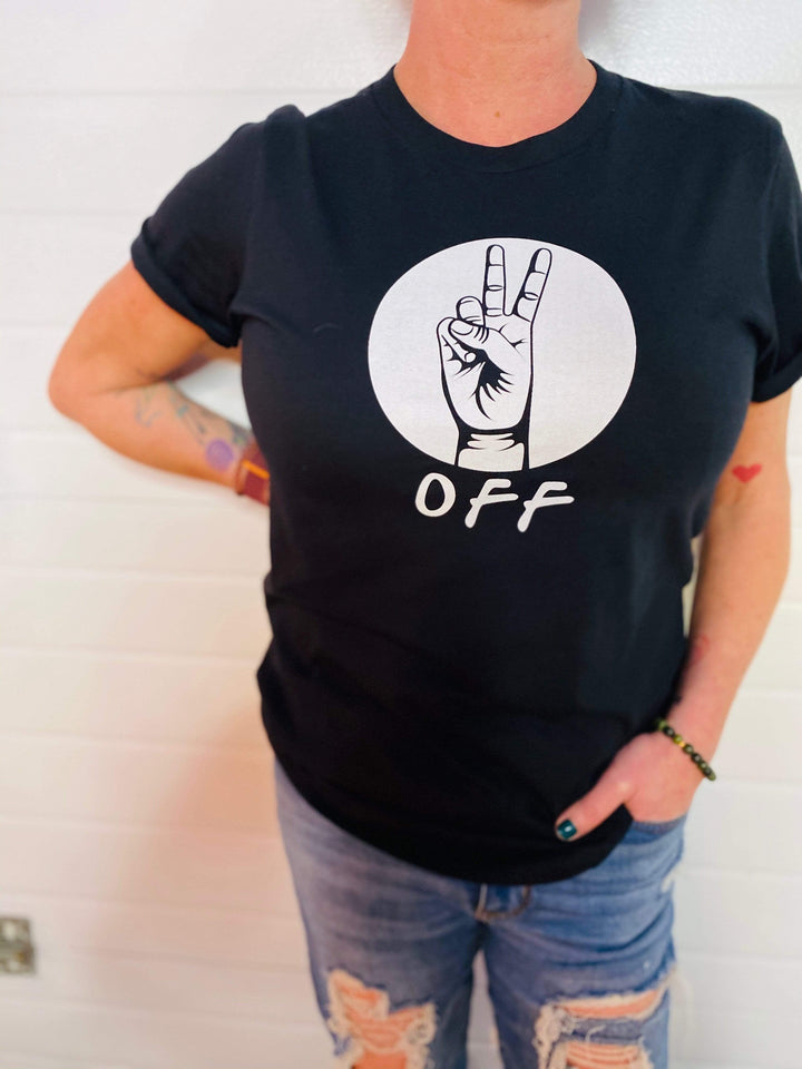 LGBTQ AF Peace Off - Mental Health Awareness Shirt