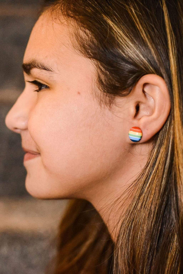 LGBTQ AF Rainbow Pride Earrings
